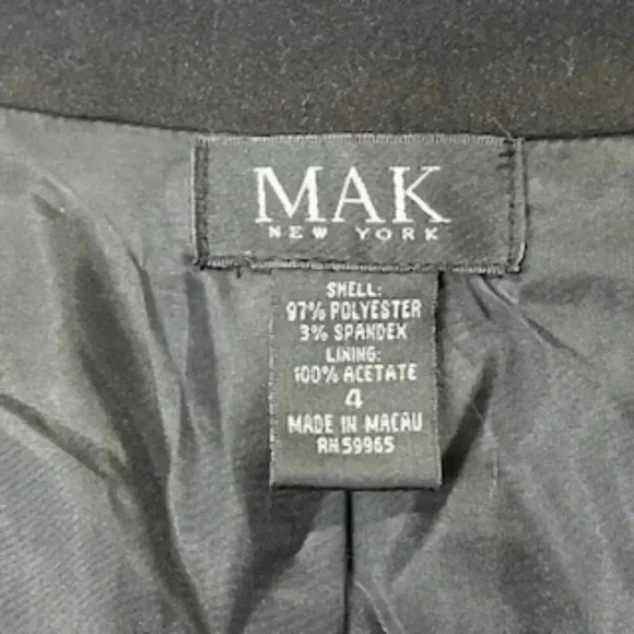 Mak New York Holiday Blazer Jacket With Christmas Embroidery Women’s Sz 4 - Picture 6 of 11